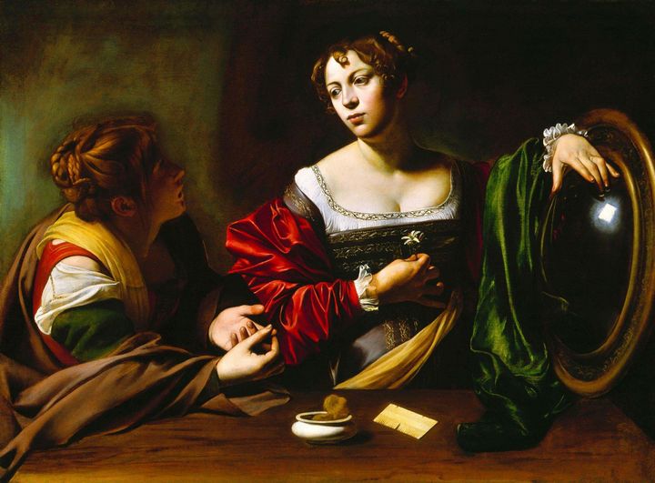 Caravaggio~Martha and Mary Magdalene - Old master image
