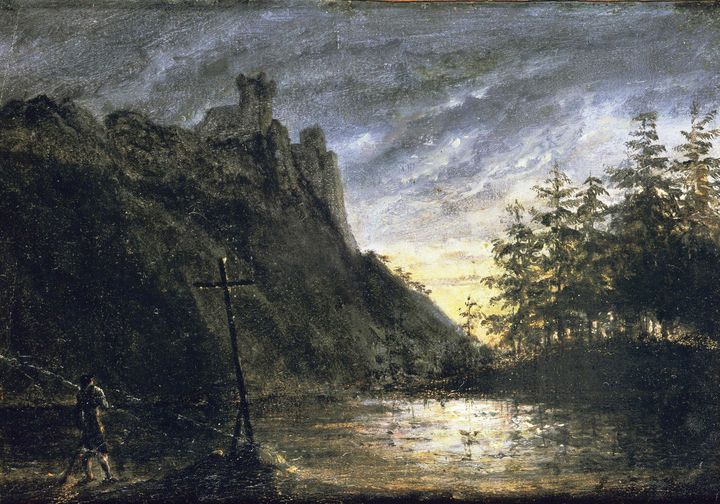 Carl Blechen~Knight's Castle at Tann - Old master image