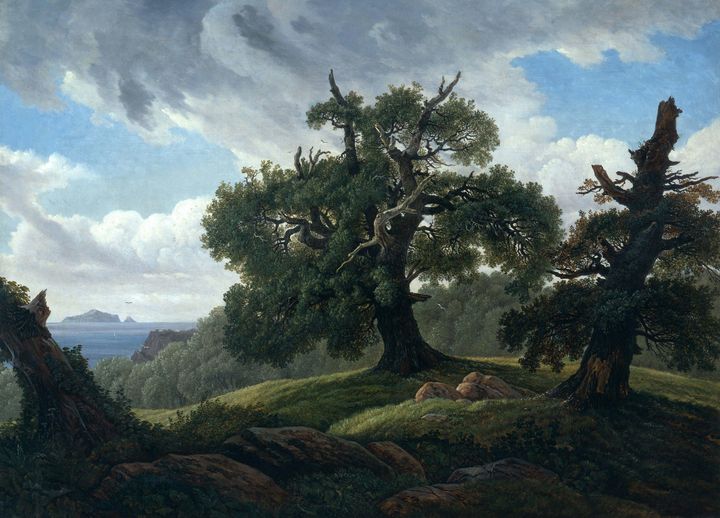 Carl Gustav Carus~Memory of a Wooded - Old master image