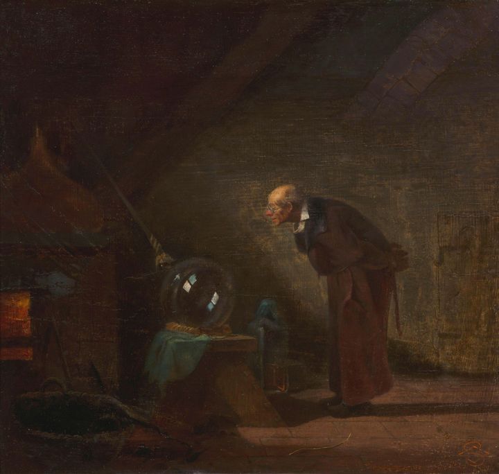 Carl Spitzweg~The Alchemist - Old master image