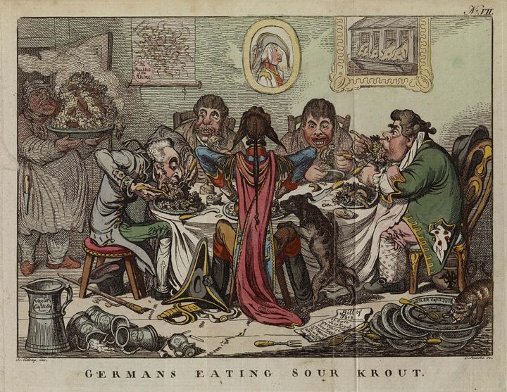 Carl Starcke~Germans Eating Sour-Kro - Old master image