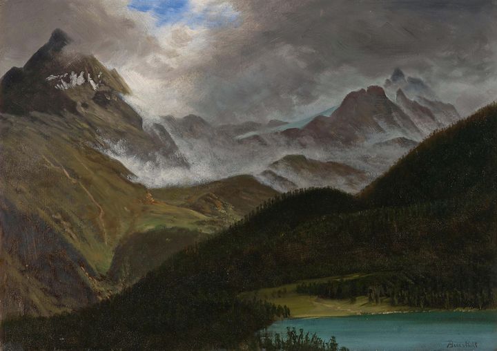 Albert Bierstadt~Landscape (2) - Old master image