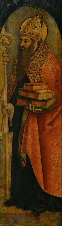 Carlo Crivelli~St. Augustine - Old master image
