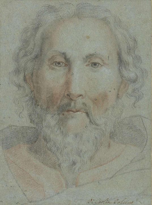 Carlo Dolci~Hoofd van God de Vader - Old master image