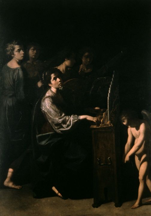 Carlo Sellitto~St. Cecilia at the Or - Old master image