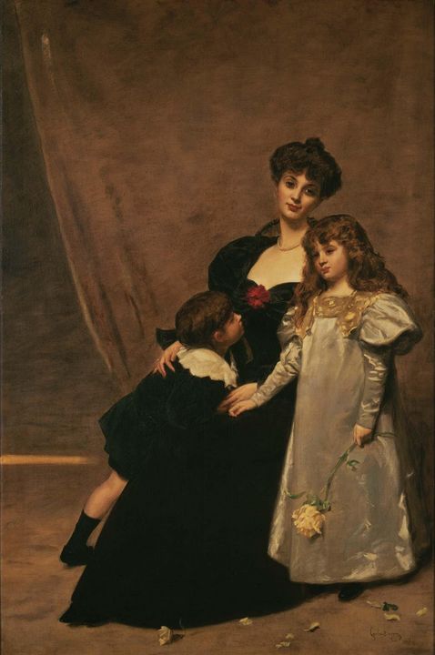 Carolus-Duran~Mother and Children (M - Old master image