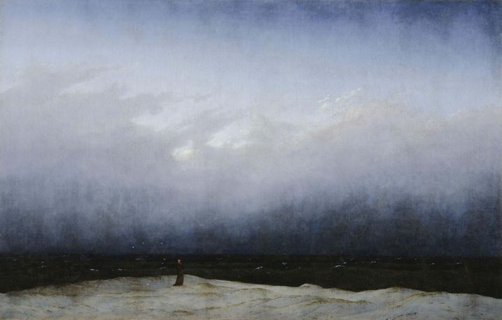 Caspar David Friedrich~Monk by the S - Old master image