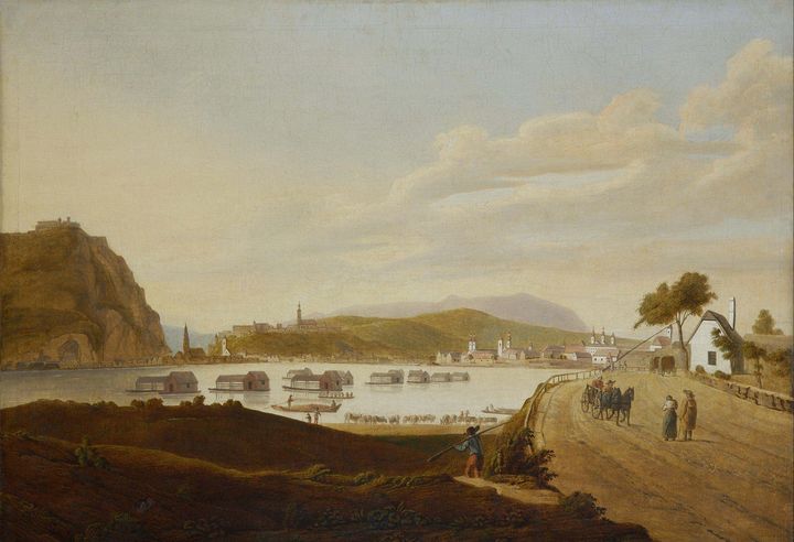 Caspar David Friedrich~View of Buda - Old master image