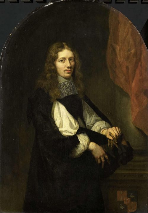 Caspar Netscher~Portrait of Pieter d - Old master image