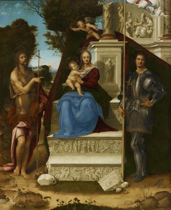 Cesare da Sesto~Madonna and Child wi - Old master image