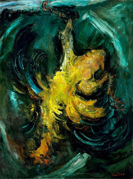 Chaim Soutine~The Chicken - Old master image