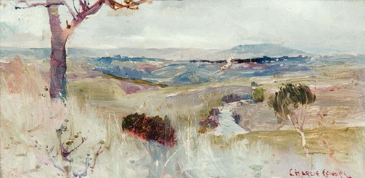 Charles Conder~Dandenongs from Heide - Old master image