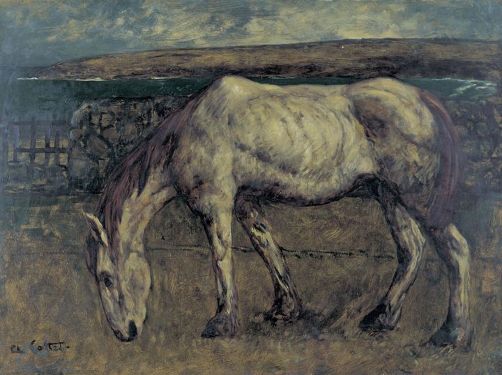 Charles Cottet~Old Horse in the Wast - Old master image