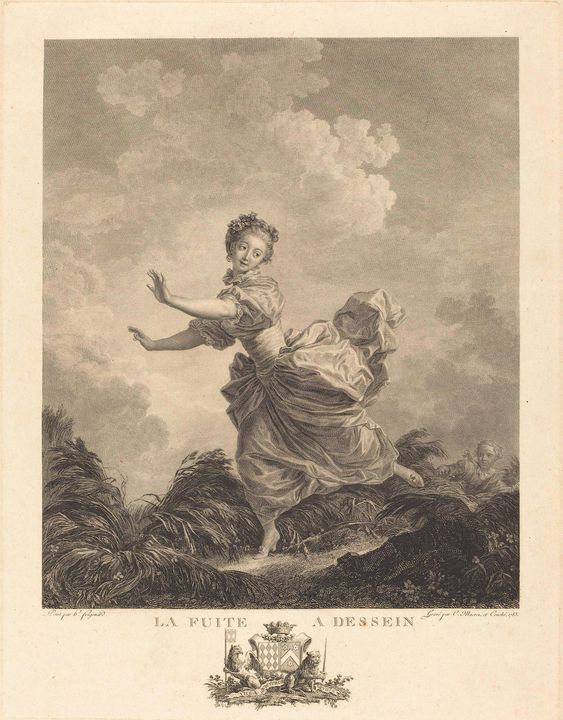 Charles François Adrien Macret and J - Old master image