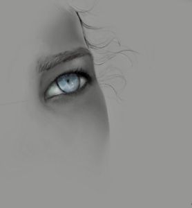 Black & white Blue eye - Nirina