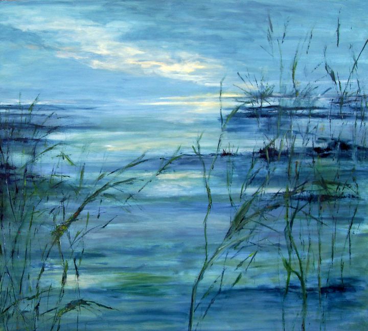 Marsh Land II SOLD - Aase Lind Art - Paintings & Prints, Landscapes ...