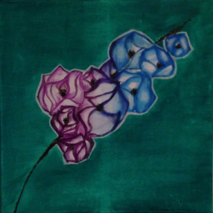 Ombre flowers - Felicia Holmes Artwork
