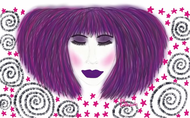 Purple Dream Girl - Godwin Gallery