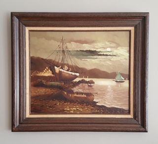 Boats By The Sea Jfp Oil Paintings Paintings Prints
