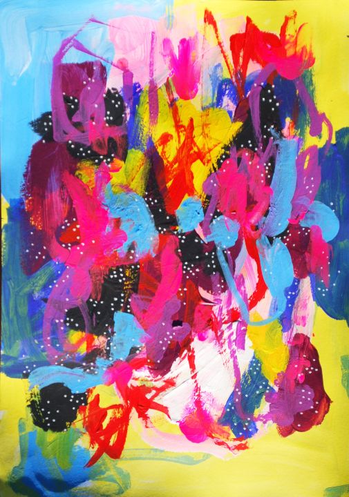 Scream pink - Aasiri Wickremage - Paintings & Prints, Abstract