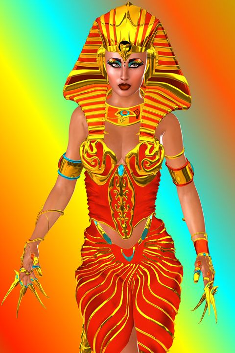 Colorful Egyptian Woman - TK0920