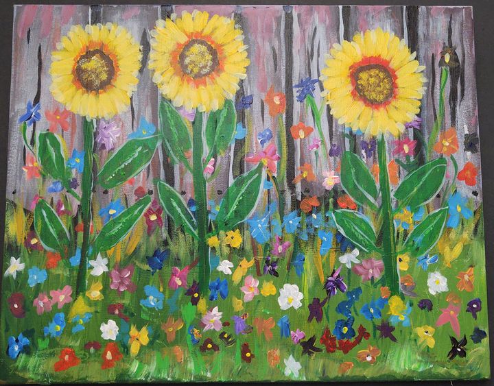 Sunflowers - Homemade Arts by Bill Ludwig