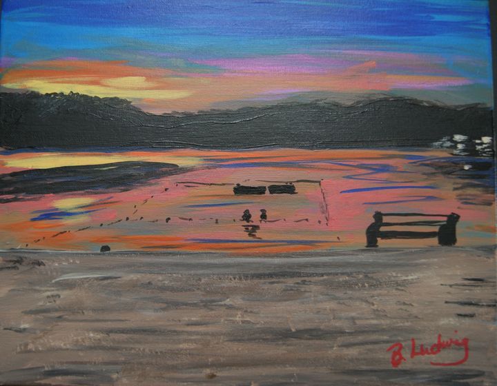 Silver Lake at Dusk, Hope NJ - Homemade Arts by Bill Ludwig