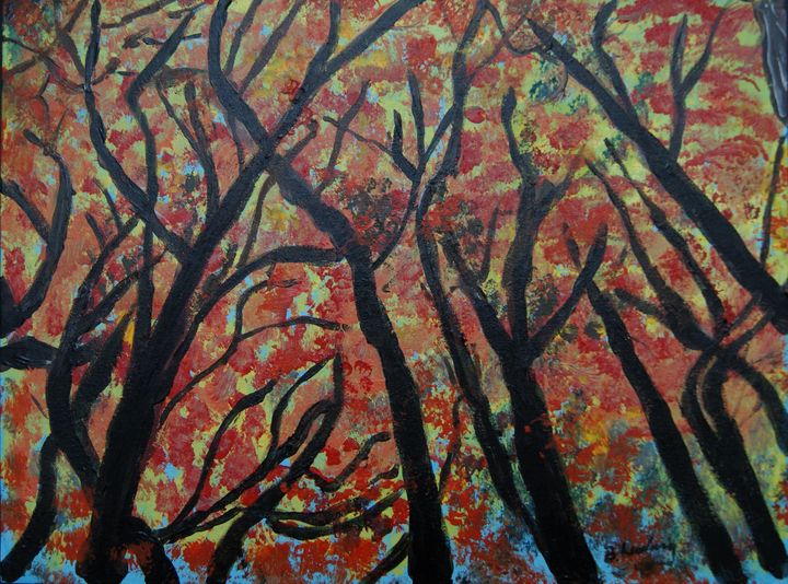 Fall Trees - Homemade Arts by Bill Ludwig