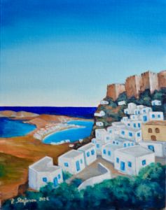 View of Kythira, Greece - P.Stefanou Art Creations