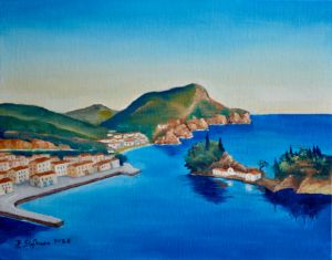 View of Parga, Greece - P.Stefanou Art Creations