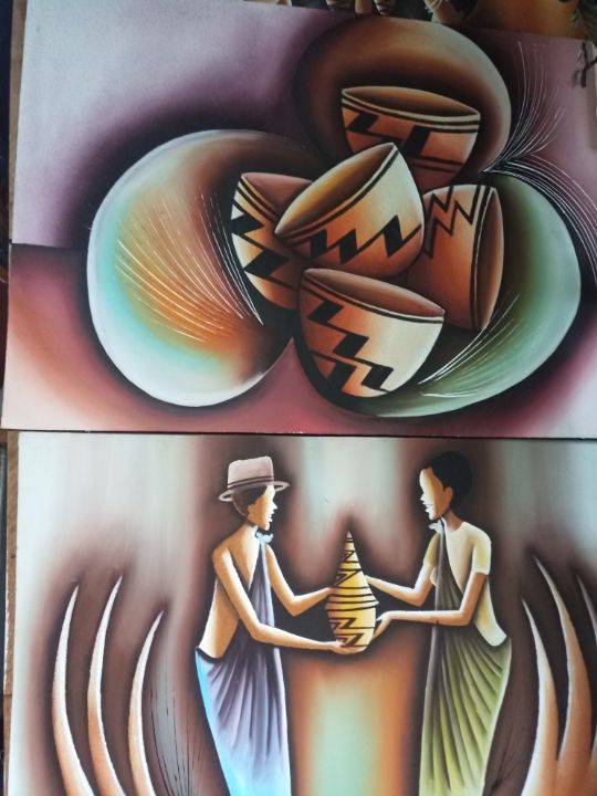 Java House Paintings Rwanda Agaseke Rwanda traditional painting - NJTalent Center - Paintings ...