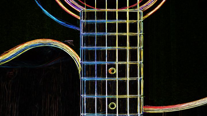 guitar neon 00129 - ArtBrush