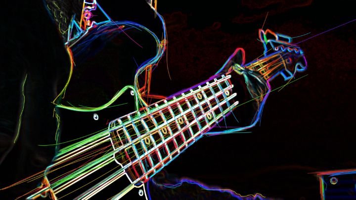 guitar neon 00991 - ArtBrush