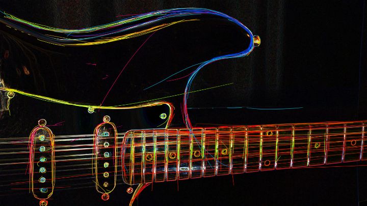 guitar neon 01716 - ArtBrush