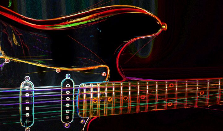 guitar neon 01713 - ArtBrush