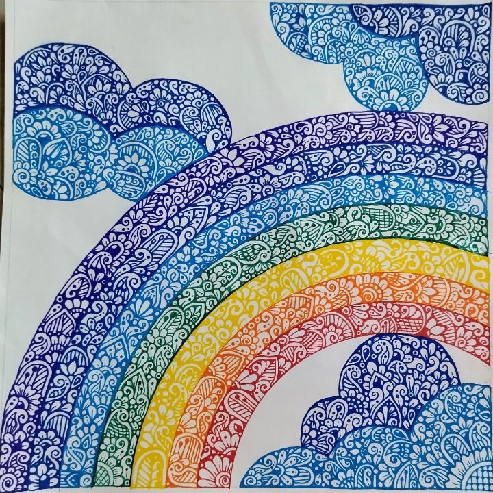 Rainbow Doodling - Craftsy_artistry