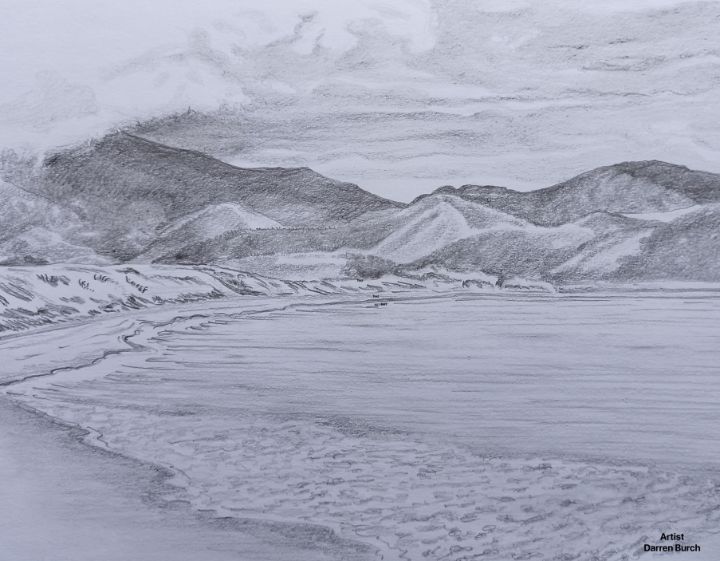 Premium Vector | Desert sand dunes sketch vector black and white  illustration