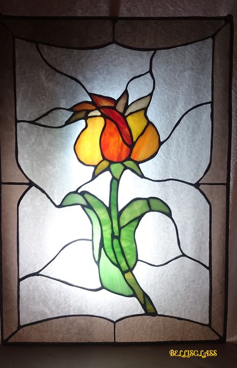 Flower - stained glass - BellisGlass