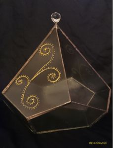 Diamond glass decor - BellisGlass