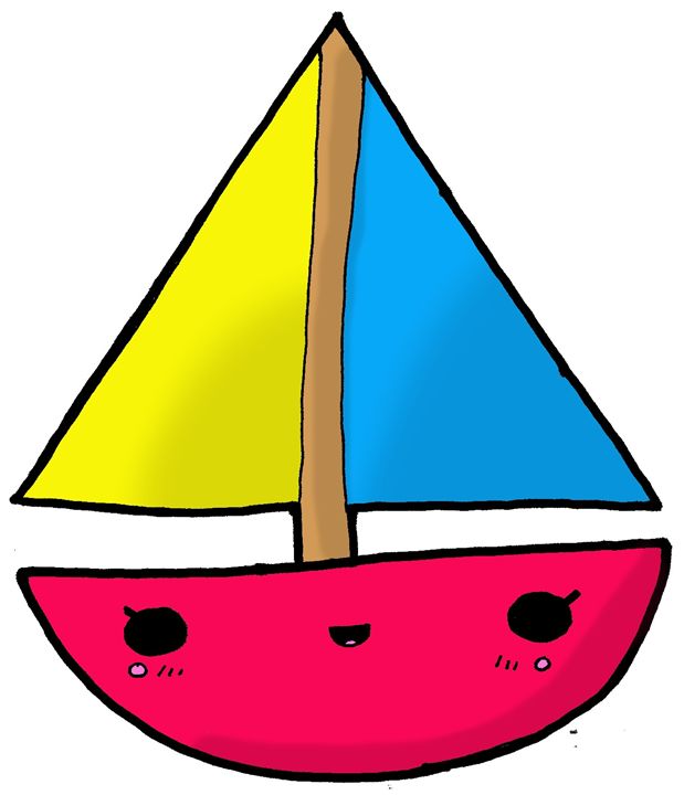 Cute Sailboat Drawing