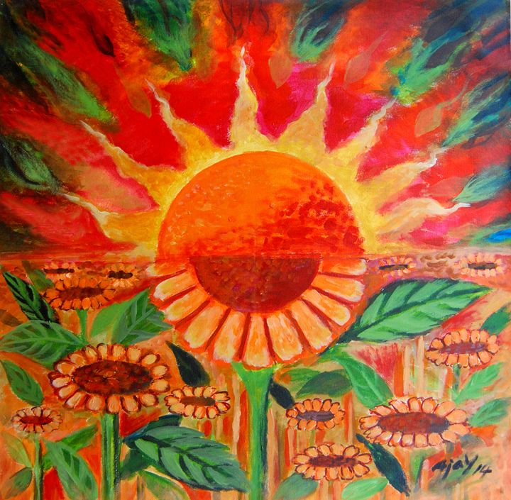 sun painting art
