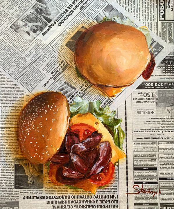 BURGER LAYERS, Fine Art Print