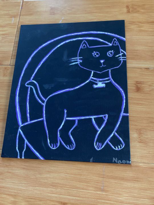 Neon Scratch Art Animals