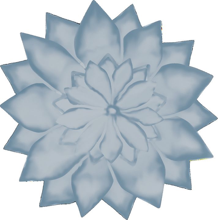 Steel Blue Gray Flower Laura B Haw Art Celebrativity Digital Art