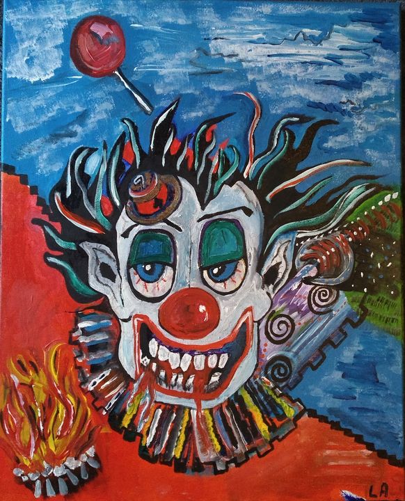 The mischievous clown - Lakota squaw art