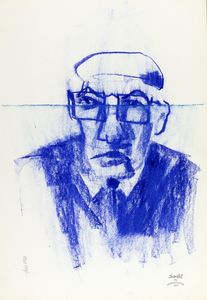 Portrait of man with glasses
