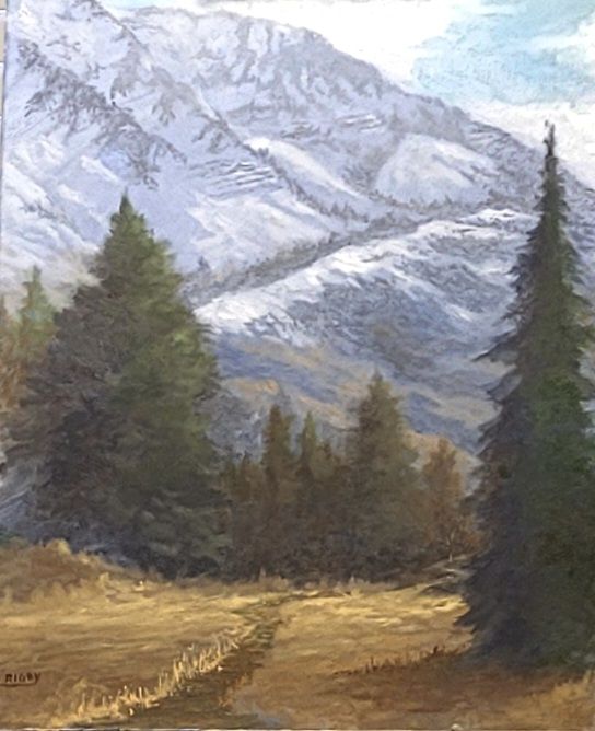 Utah Ridge Drawing Strawberry Ridge Utah Valley - Dane Rigby Fine Art - Paintings & Prints ...