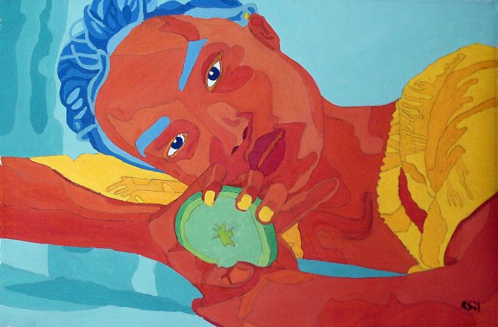 Woman with Lime - Randall Steinke