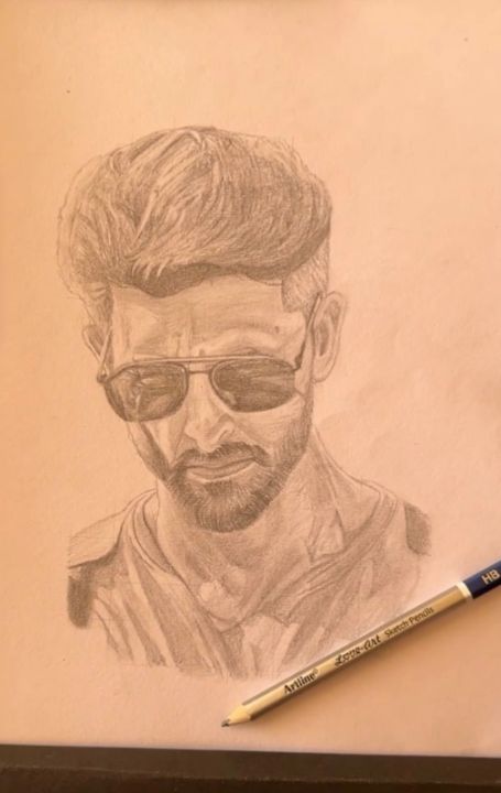 How To Draw Realistic Face Hrithik Roshan | Step By Step Hrithik Roshan Easy  Pencil Drawing - YouTube