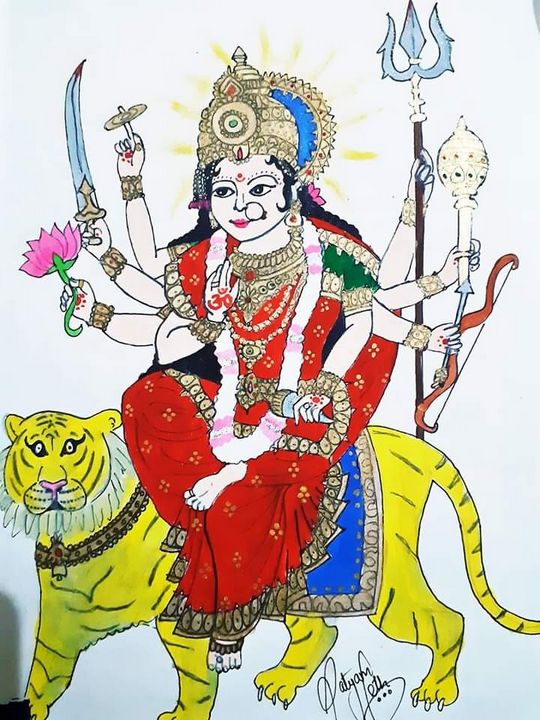 Maa Durga by Nejisan-unknown on DeviantArt